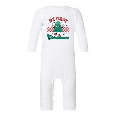 The Juniper Shop My First Christmas Tree Baby Romper