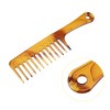 Unique Bargains Wide Tooth Comb for Curly Hair Wet Hair Long Thick Wavy Hair Detangling Comb Hair Combs with Long Handle for Women and Men 1 Pc - 3 of 4