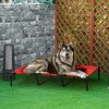 Resenkos 48" x 36" Elevated Breathable Dog Bed Portable Pet Cot w/ Carry Bag Metal Frame Breathable Mesh Indoor and Outdoor Red - 3 of 4