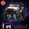 Electric Ride On Car, 24V 2 Seats for Kids, with Remote Control, 4WD Spring Suspension, 2 Speeds, Music, for 3+ - 4 of 4