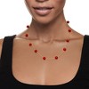 Ross-Simons 8mm Red Coral Bead Station Necklace in 14kt Yellow Gold - 2 of 4