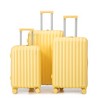 Cesicia 20"/24"/28" 3 pcs/set in ABS Spinner Wheel Luggage with Cup Holder & USB Port & Phone Holder - 3 of 4
