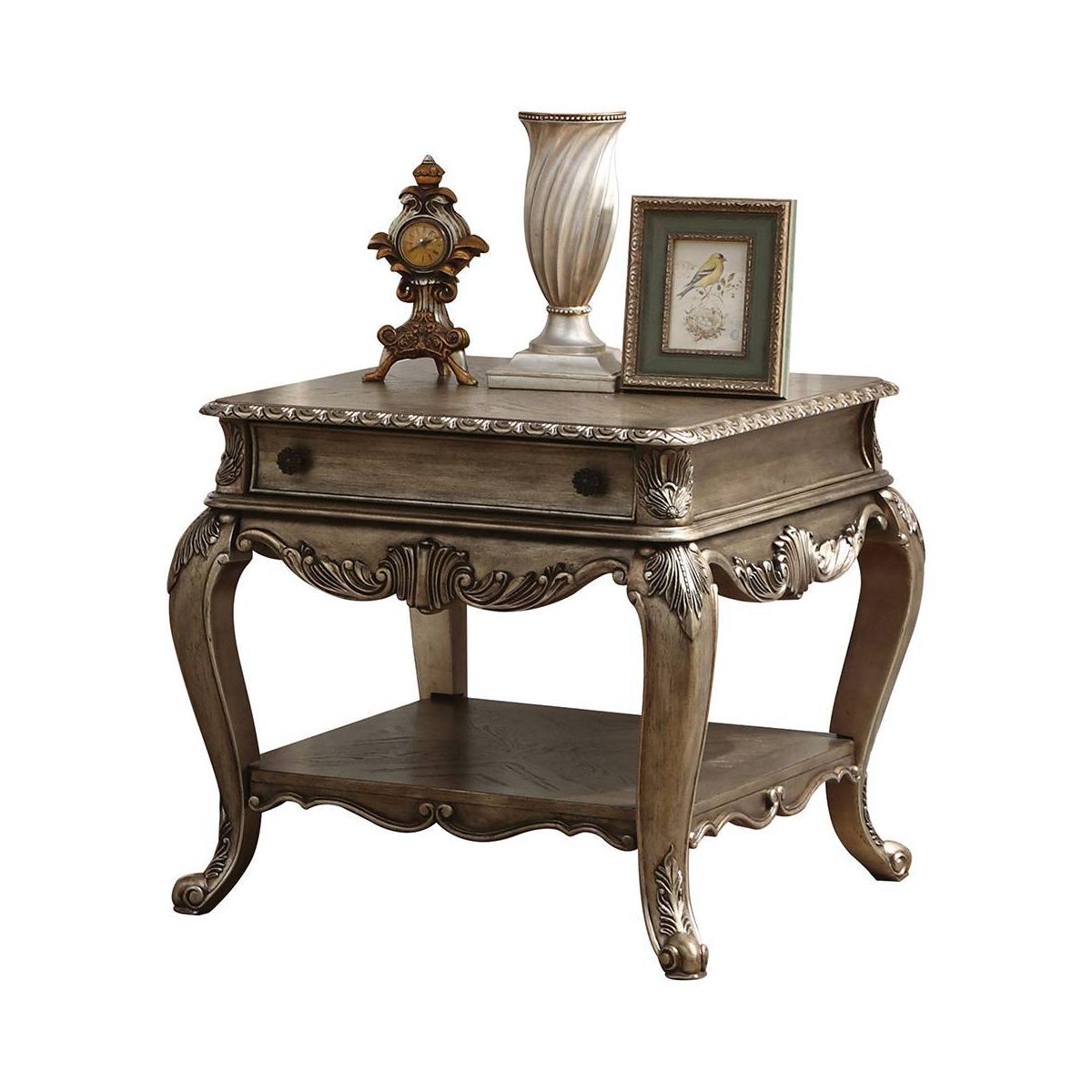 Acme Furniture Ragenardus Accent Table Vintage Oak Finish - thumbnail 8