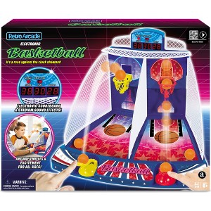 Merchant Ambassador: Retro Arcade Electronic BasketballTabletop Game, 2 Players, Ages 6+ - 1 of 4
