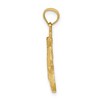 Black Bow Jewelry 14k Yellow Gold Diamond Cut Gecko Pendant - 2 of 4