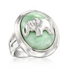 Ross-Simons Jade Elephant Ring in Sterling Silver - 4 of 4