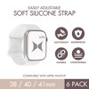 Xtreme Smart Watch Soft Silicone Band 6 Pack – Small Size, Multicolored, Waterproof, New Buckle Design - 2 of 4