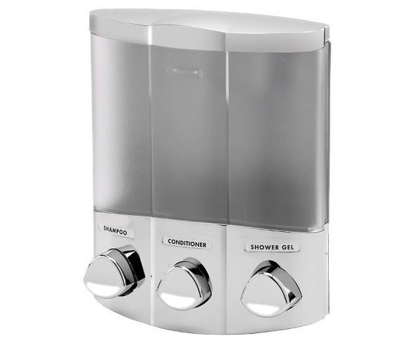 Better Living Products Euro Three Chamber Dispenser - Silver