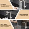Brushed Gold Kitchen Faucet with Pull-Down Sprayer - 3 of 4