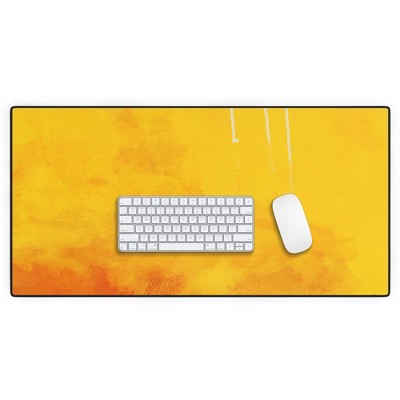 lunetricotee sunny landscape Desk Mat - Deny Designs
