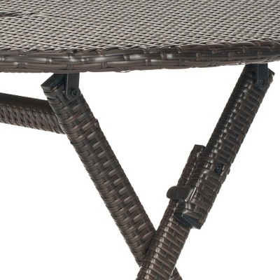 Ellis Brown Round Rattan Folding Patio Table