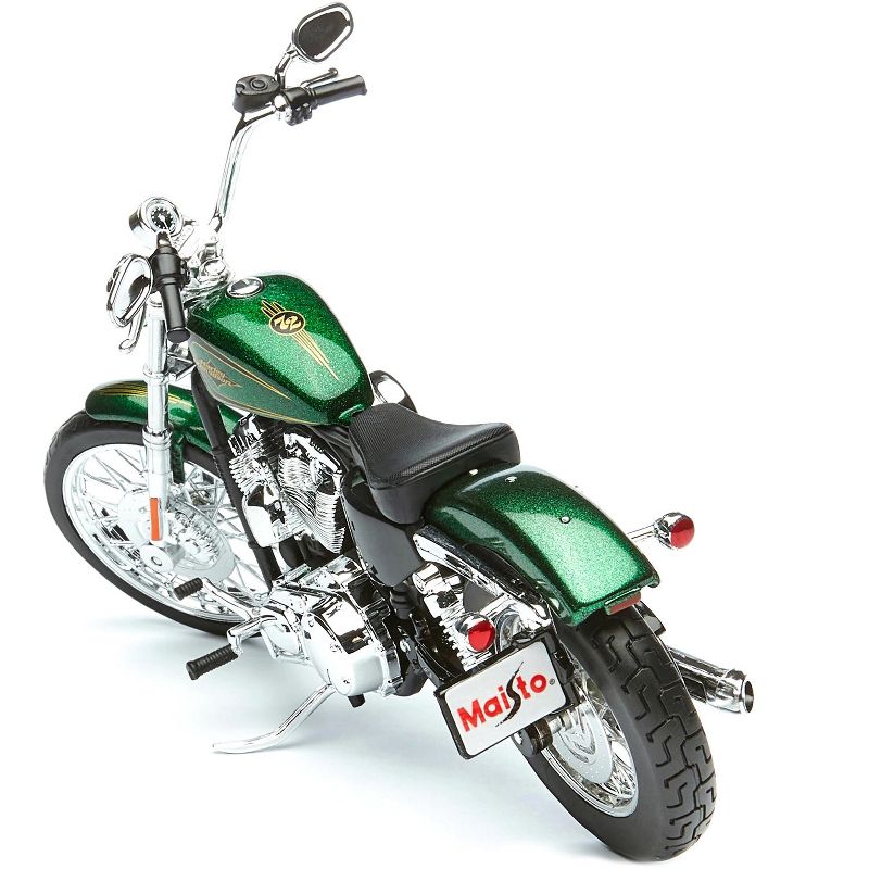 2013 Harley Davidson XL 1200V Seventy Two Green Motorcycle Model 1/12 by Maisto, 3 of 6