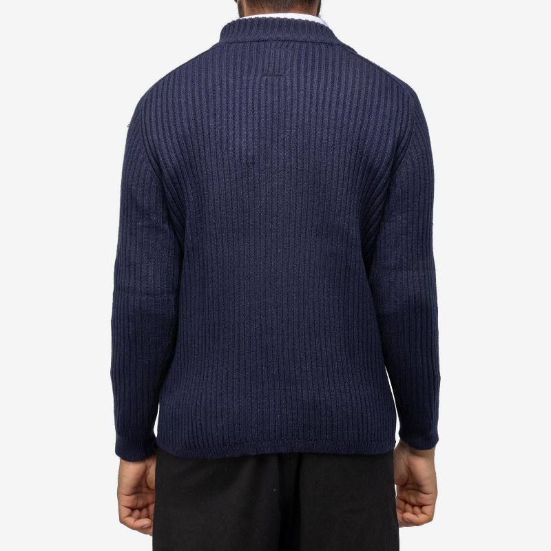 X RAY Men's Ribbed Mock Neck Quarter-Zip Sweater, 2 of 9