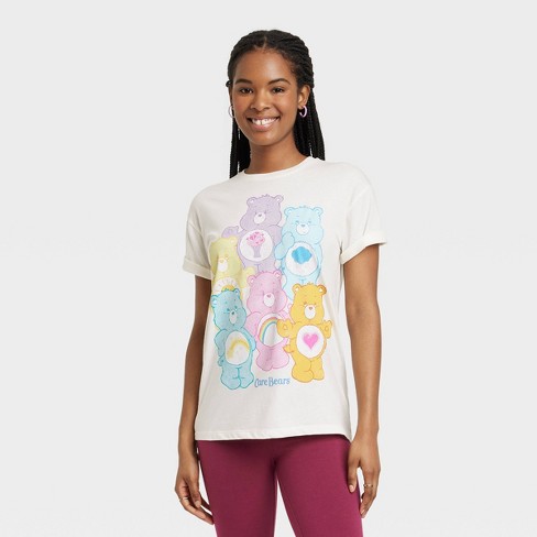 Women's Care Bears Short Sleeve Graphic T-shirt - Off-white : Target
