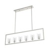Hunter 48" Kerrison Ceiling Light Brushed Nickel Finish - 6 Bulb Chandelier for Modern Farmhouse Style - 4 of 4