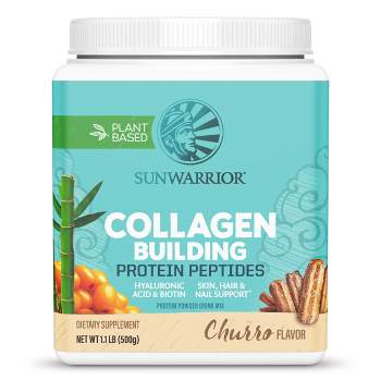 Collagen Building Protein Peptides, Plant-Based Protein, Churro, Sunwarrior, 500gm (20 Servings)