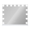FONTOI Wall Mirror with Integrated Shelf Rectangular Modern Design Anti Fog Tempered Glass Storage Ledge for Bathroom Bedroom, White, 22.8"*3.9"*18.9" - 4 of 4