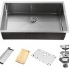 LOVMOR Simple Deluxe 32-Inch Undermount Workstation Kitchen Sink - 4 of 4