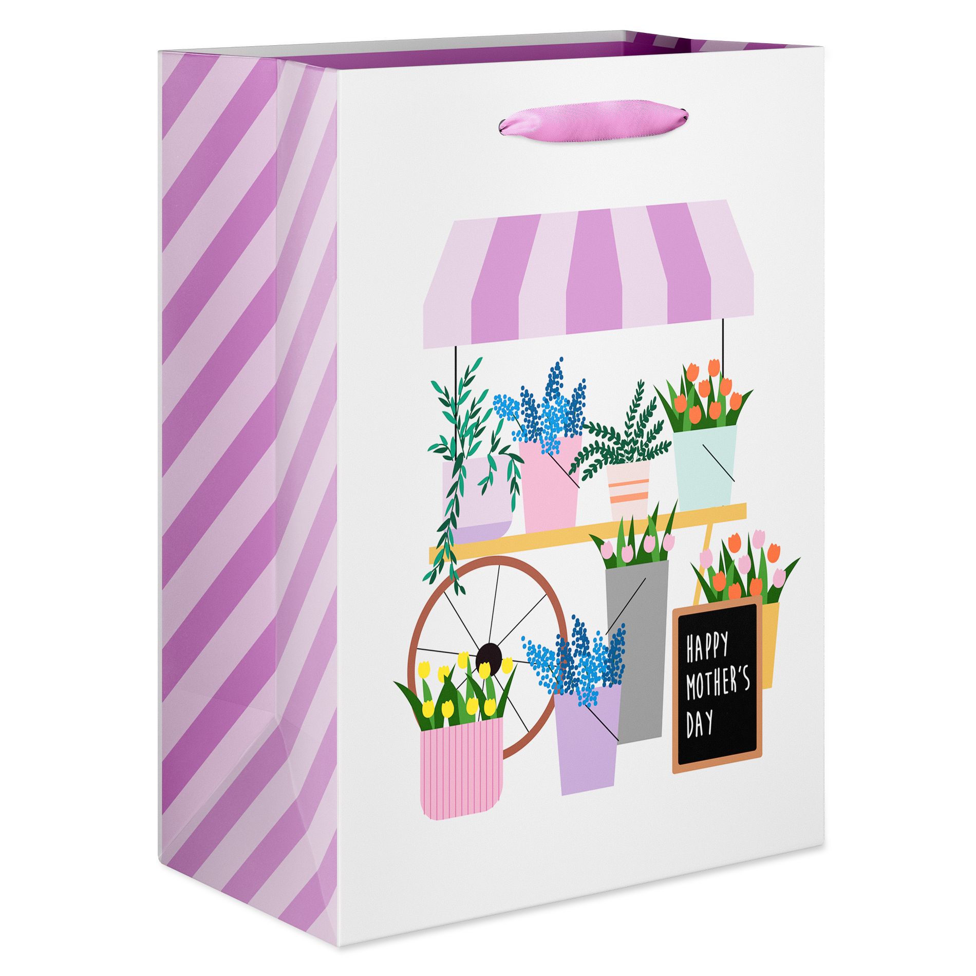 Large Mother's Day Gift Bag, Plants 13"x10" Designed by Spaghetti and Meatballs