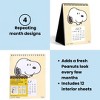 Yoobi 6"x7.5" Peanuts Monthly Desk Calendar Snoopy, School Supplies - 4 of 4
