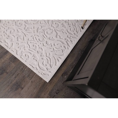 Natural Rectangular Stain-Resistant Synthetic Area Rug 3'11" x 5'5"