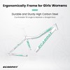 Gulches 24 Inch Mountain Bike, 21-Speed V-Brake, Front Suspension, Carbon Steel Frame Mountain Bike For Teenagers Girls Women Bicycles - 3 of 4