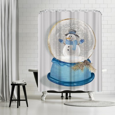 Let It Glow Ii by PI Creative Holiday Collection Shower Curtain - Americanflat