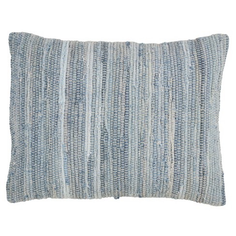 Oversize Down Filled Denim Chindi Throw Pillow - Saro Lifestyle : Target