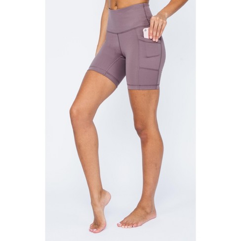 Yogalicious Nude Tech High Waist Side Pocket 7/8 Ankle Legging - Mocha -  Medium : Target