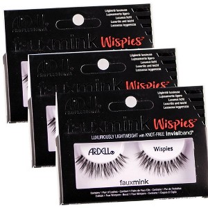 Ardell Professional Faux Mink Designer Lash Collection - Wispies - (Pack of 3) - 1 of 3