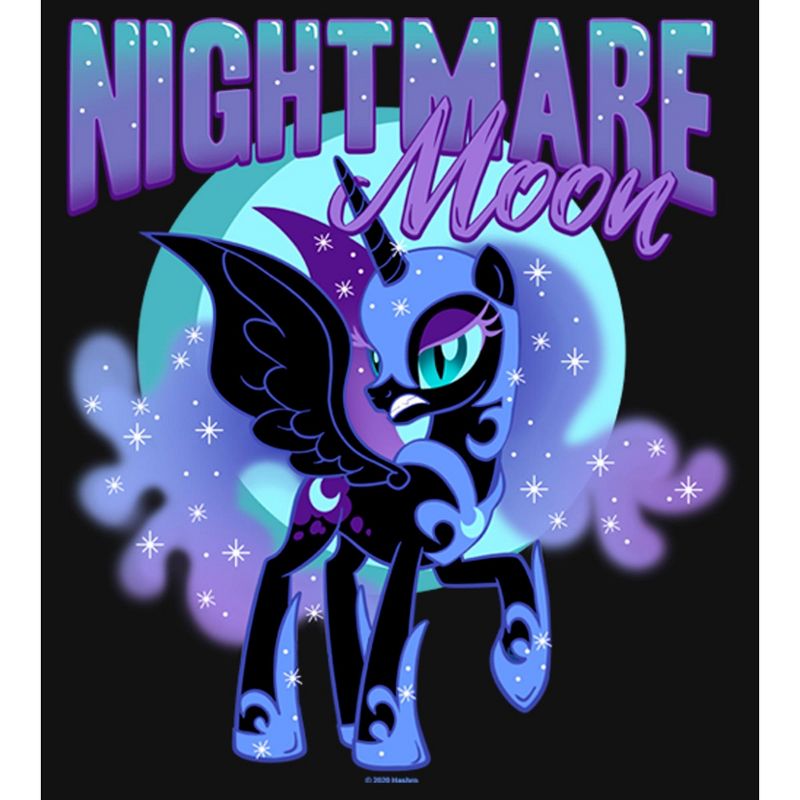 Girl's My Little Pony Princess Luna Nightmare Moon T-Shirt, 2 of 5