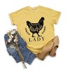 Simply Sage Market Women's Crazy Chicken Lady Short Sleeve Garment Dyed Tee - 3 of 4