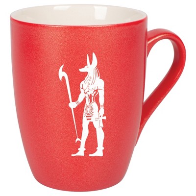 Elanze Designs 10 Ounce Metallic Finish New Bone China Tea Coffee Cup Mug� Crimson Red Anubis Guardian Of The Afterlife