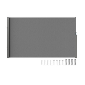 VEVOR Retractable Side Awning, 71''x 138'' Outdoor Privacy Screen,180g Polyester Water-proof Retractable Patio Screen - 1 of 4