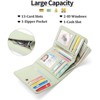 BEAFUP RFID Blocking Wallets for Women,Trifold PU Leather Wallet with Zipper Coin Pocket – 13 Card Slots, Travel & Everyday Use - 4 of 4