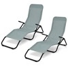 Costway 2 PCS Patio Folding Lounge Chair Rocker Zero Gravity Sun-Chair Recliner - image 3 of 4