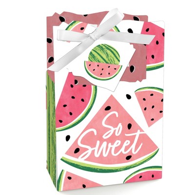 Big Dot of Happiness Sweet Watermelon - Fruit Party Favor Boxes - Set of 12