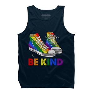 Adult Design By Humans Be Kind Sneakers LGBTQIA PrideBy Legato Tendo Tank Top - 1 of 2