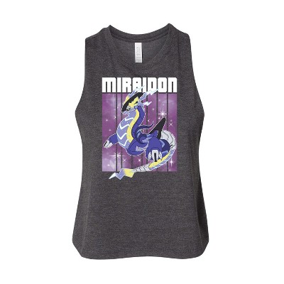 Women's Pokémon Miraidon Legend Graphic Racerback Tank - Heather Charcoal - Medium