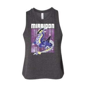Women's Pokémon Miraidon Legend Graphic Racerback Tank - Heather Charcoal - Medium - 1 of 2