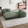Racxily 78.7-Inch Convertible Sleeper Sofa Bed with Pillow, Chenille Folding Mattress Couch, Folding Sofa Bed, Lounge Couch for Living Room Bedroom - 4 of 4