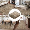 Soft Vintage Low Pile Large Washable Area Rug, Boho Non-Slip Indoor Rugs for Living Room Bedroom - 4 of 4