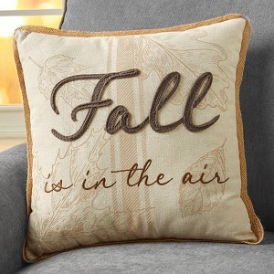 Pumpkin-Shaped or Embroidered Harvest Accent Pillows - 1 of 3