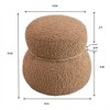 OUTSUPPLY Snowman Stool, Footstool, Playful Accent Seat for Living Room, Nursery & Kids Room - 2 of 4