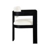 Meridian Furniture,Sacha Linen Textured Fabric Dining Chair, Set of 2 - 4 of 4