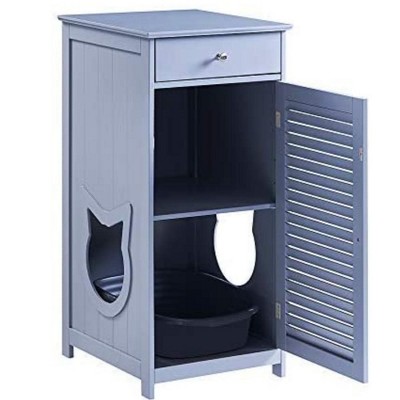 Penn-Plax Contemporary Home Cat Litter Enclosure Storage and Shutter Door