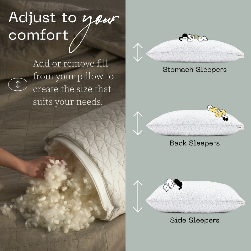 Coop Home Goods The Original - Adjustable Memory Foam Pillow - Greenguard Gold Certified, 2 of 9