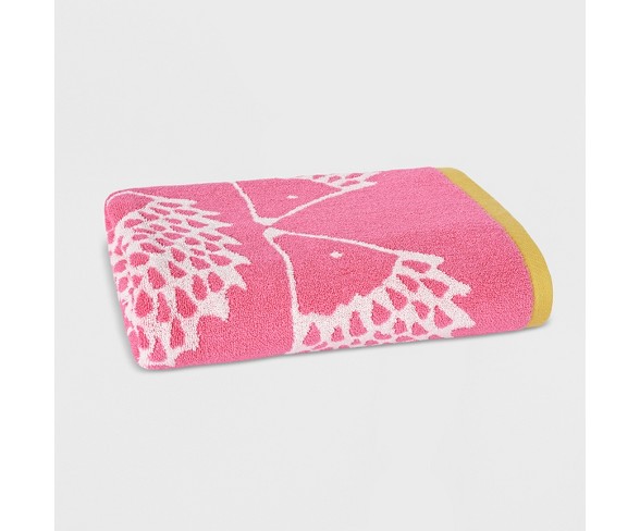 Spike Jacquard Bath Towel Pink - Scion
