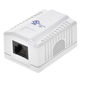 Monoprice 1-port Cat5e Surface Mount Box - White - 1 of 4