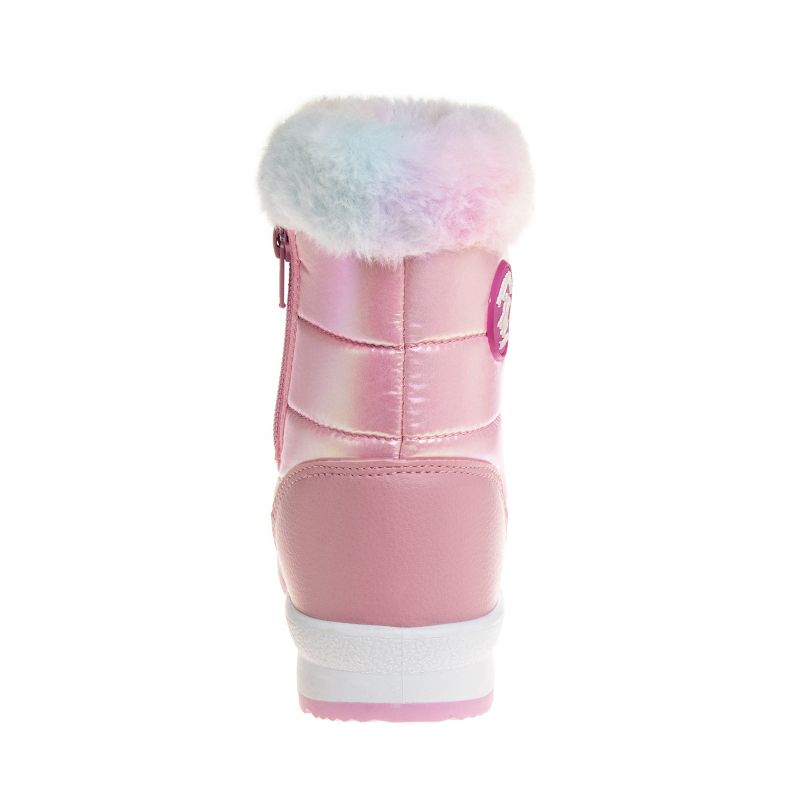 Beverly Hills Unisex Boys Girls Slip Resistant Faux Fur Lined Winter Snow Boots (Toddler), 3 of 8
